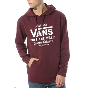 Vans sweatshirt maroon Clearance